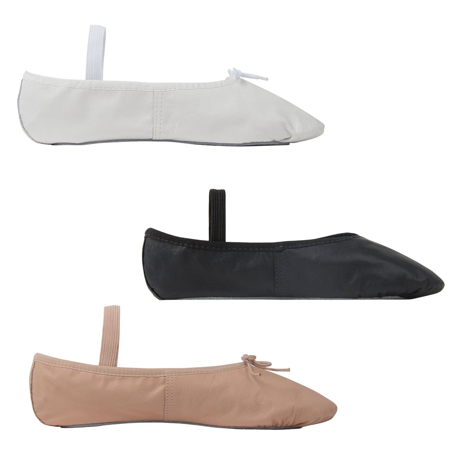 So Danca BAE90 Leder Ballettschläppchen - Ideal für schmale Fußweiten - Training und Tanz - Comfort-Fit - Mittleweite M